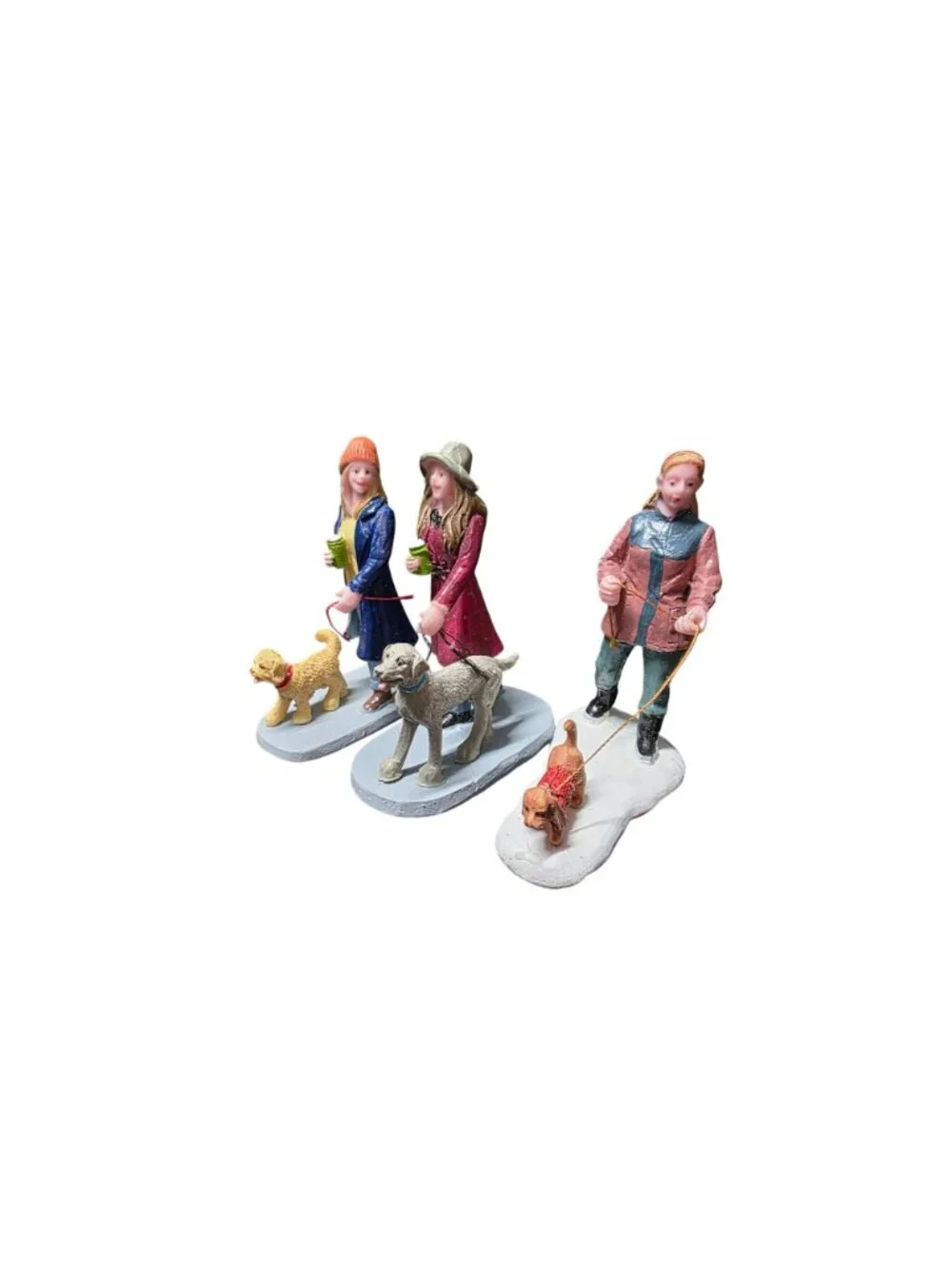 Lemax Village Collection Multi-Tasking Strolling With Pooch